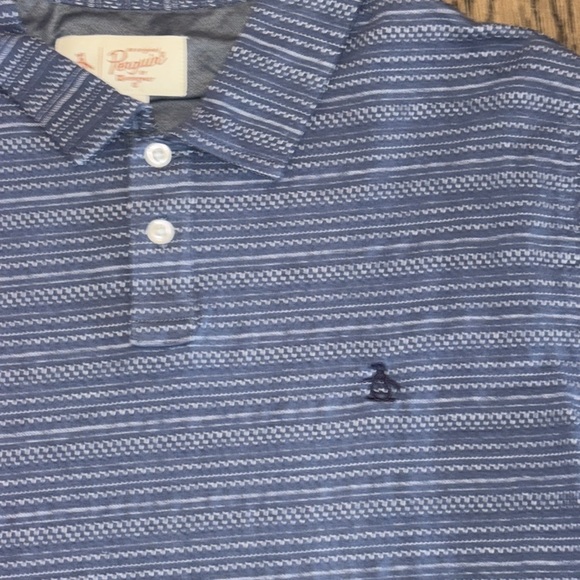 Men’s Penguin Heritage Slim Fit Polo Size Large - Picture 2 of 5